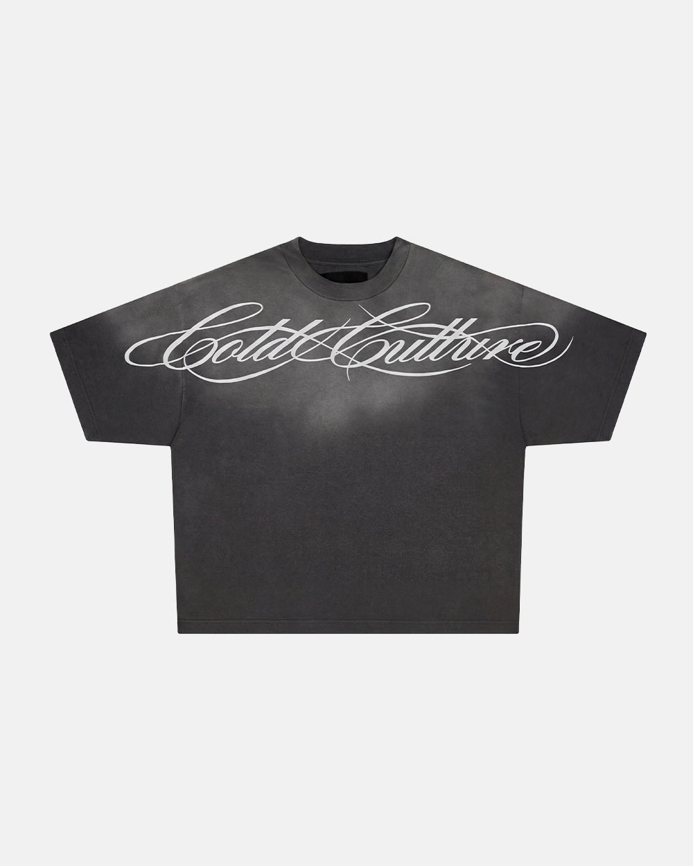 CROSSED SCRIPT TEE BLACK