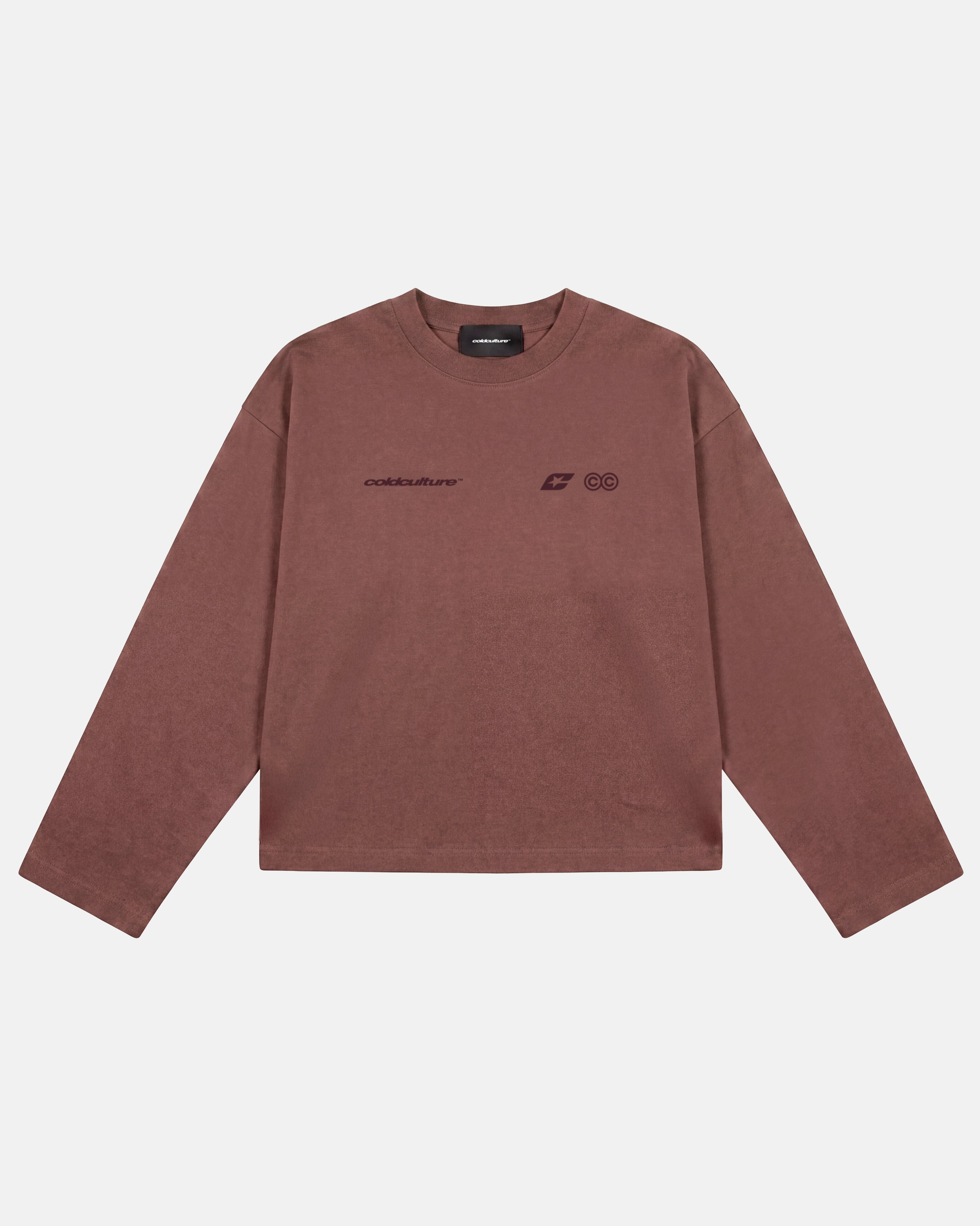 CURVED KNOTS LONGSLEEVE BROWN