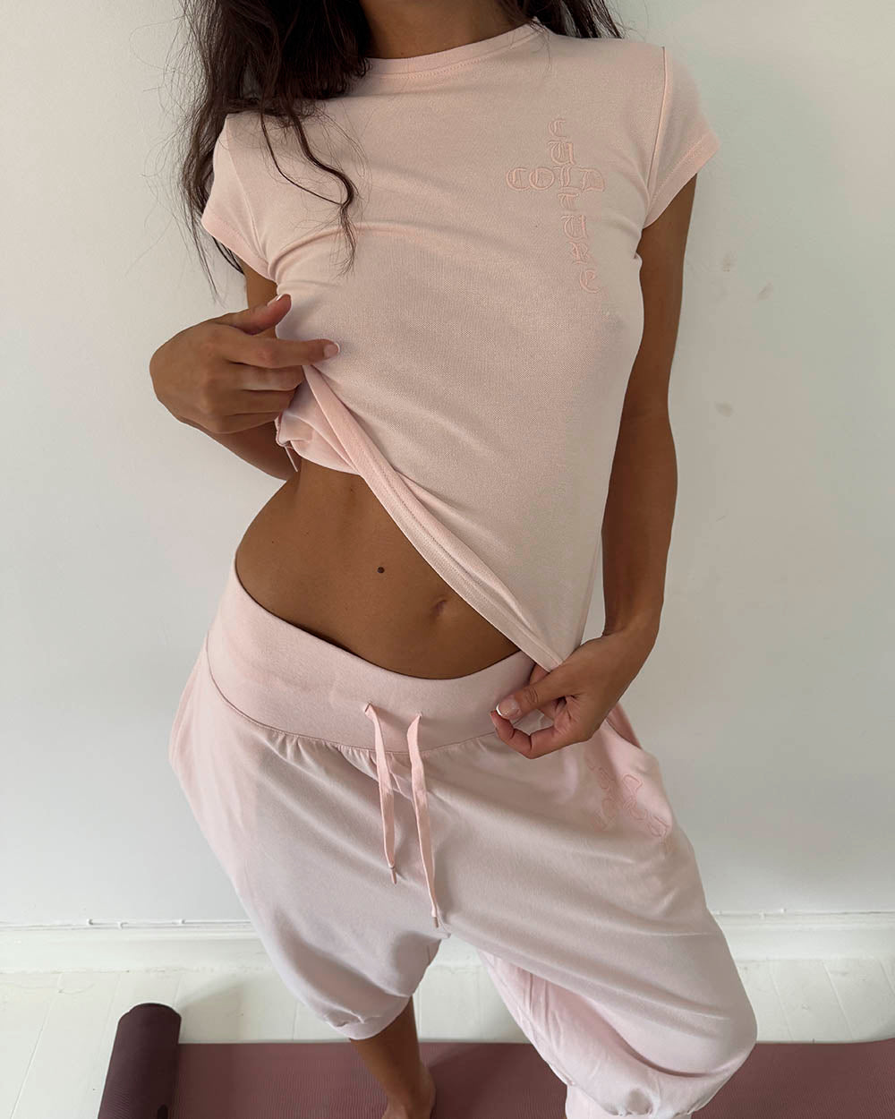 CROSSED SWEATPANTS WOMAN PINK