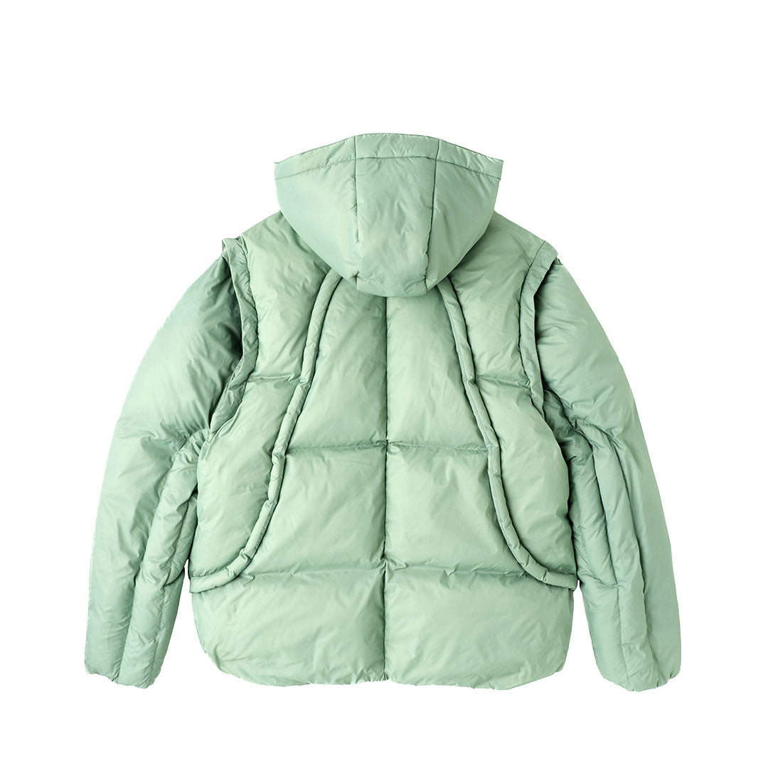 MULTIFUNCTIONAL PUFFER JACKET PISTACHIO GREEN