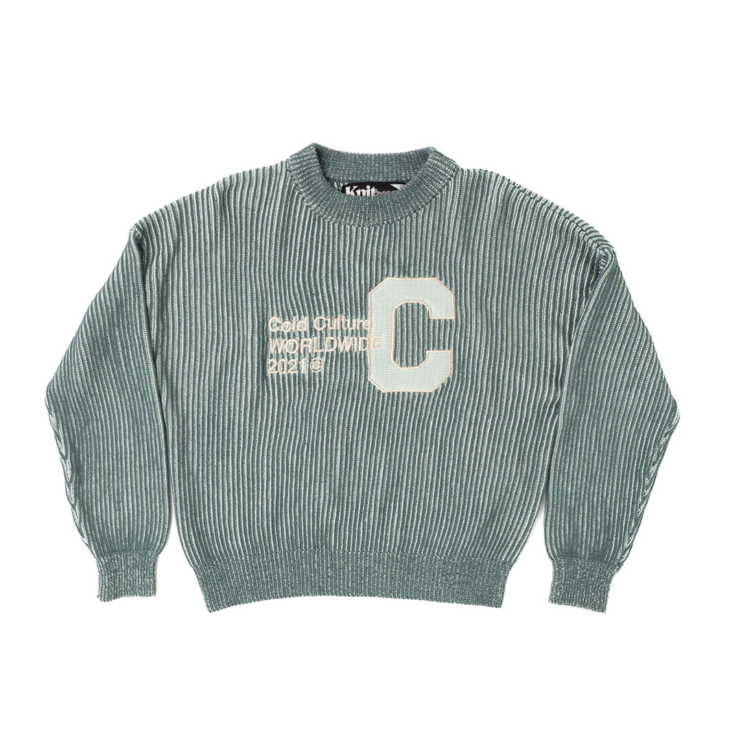 COLD UNIVERSITY KNIT WARM GREEN