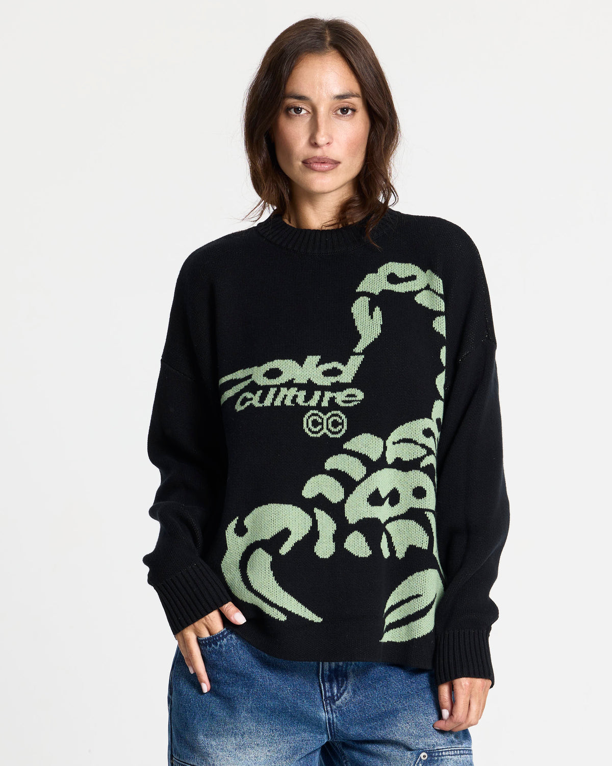 POISON KNIT BLACK AND GREEN