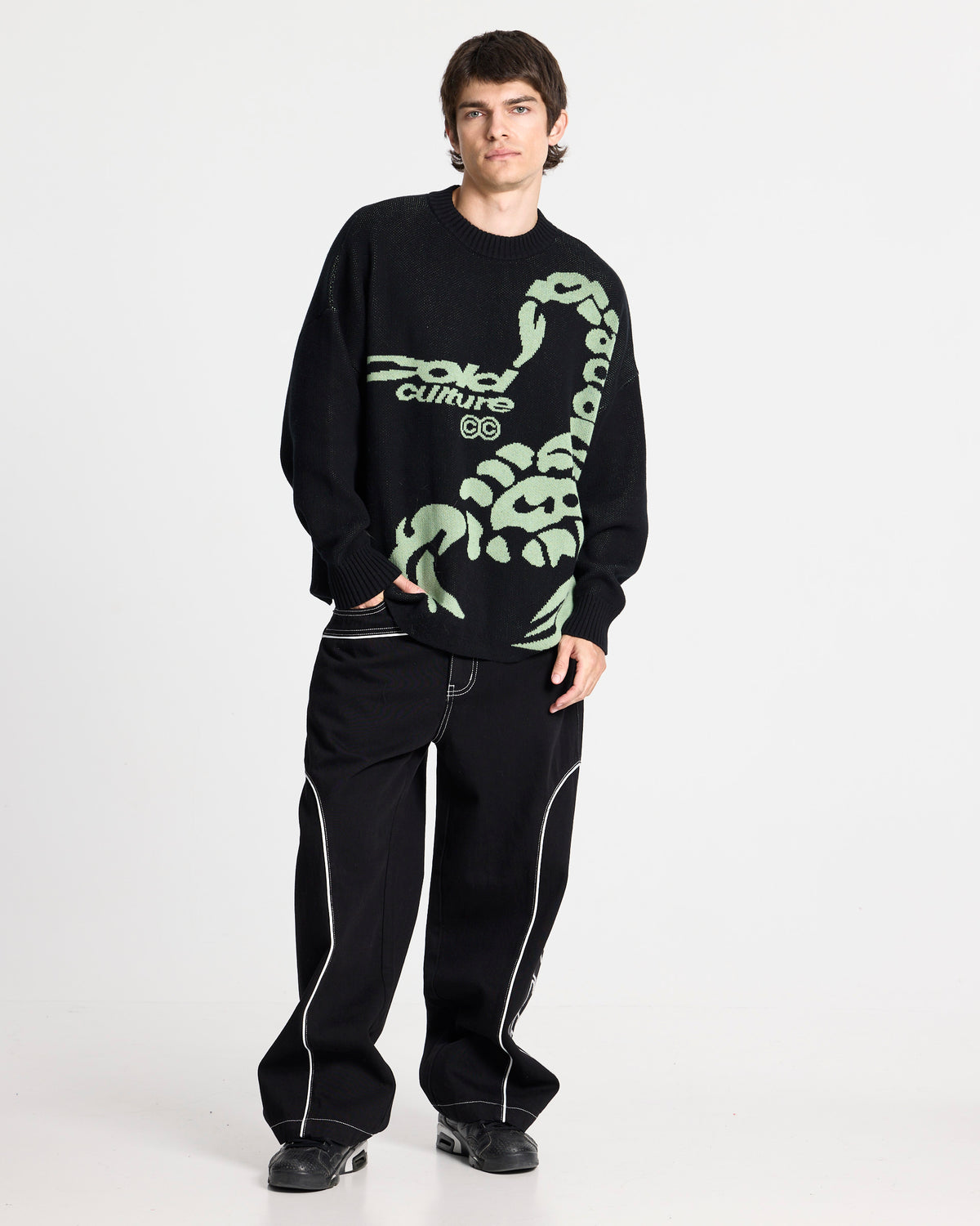POISON KNIT BLACK AND GREEN - Cold Culture #man