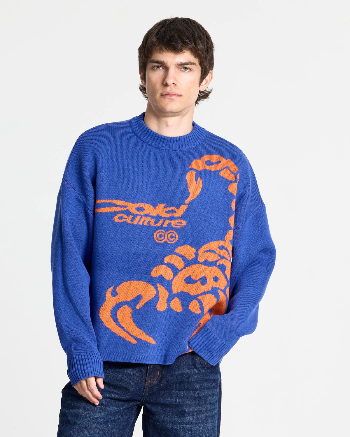 POISON KNIT BLUE AND ORANGE - Cold Culture #man