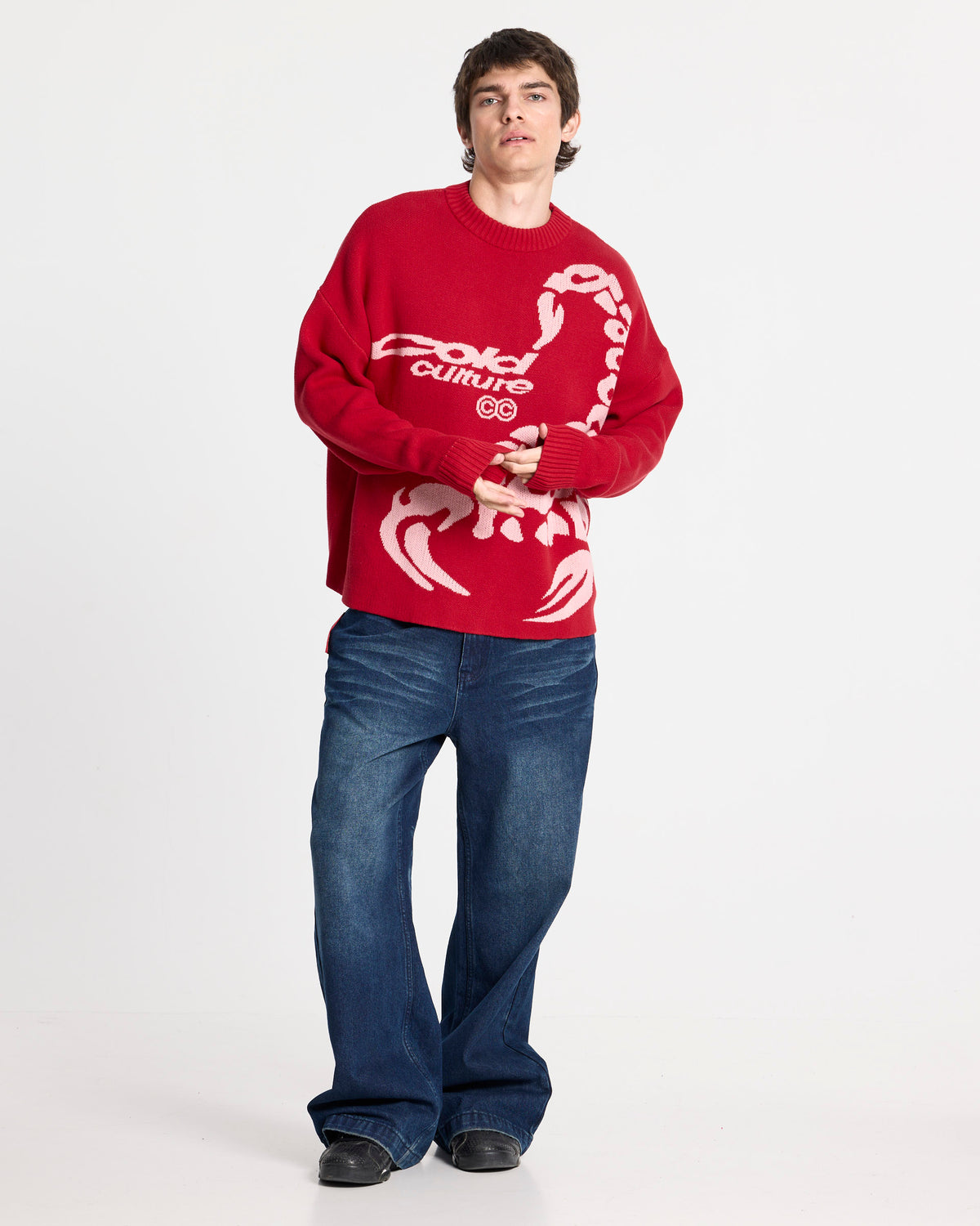 POISON KNIT RED AND SALMON - Cold Culture #man
