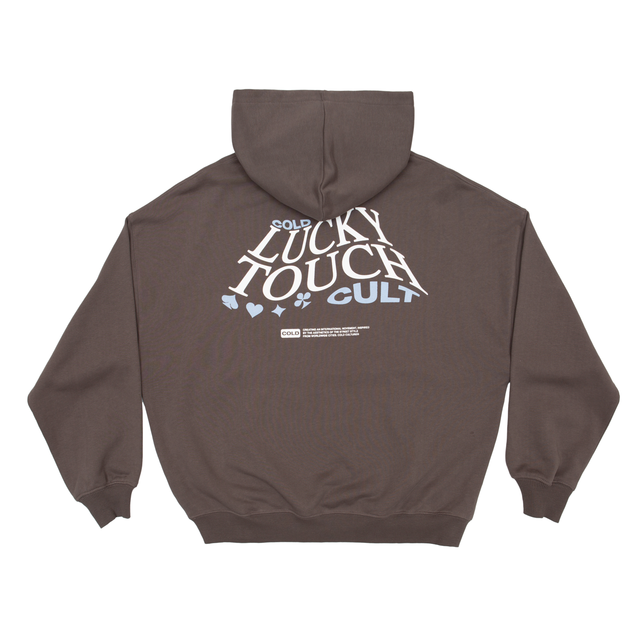 LUCKY TOUCH HOODIE CAFE NOIR