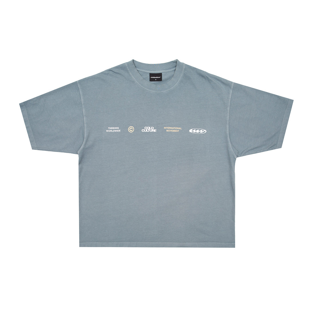 WORLDWIDE CIRCLE TEE STEEL GREY