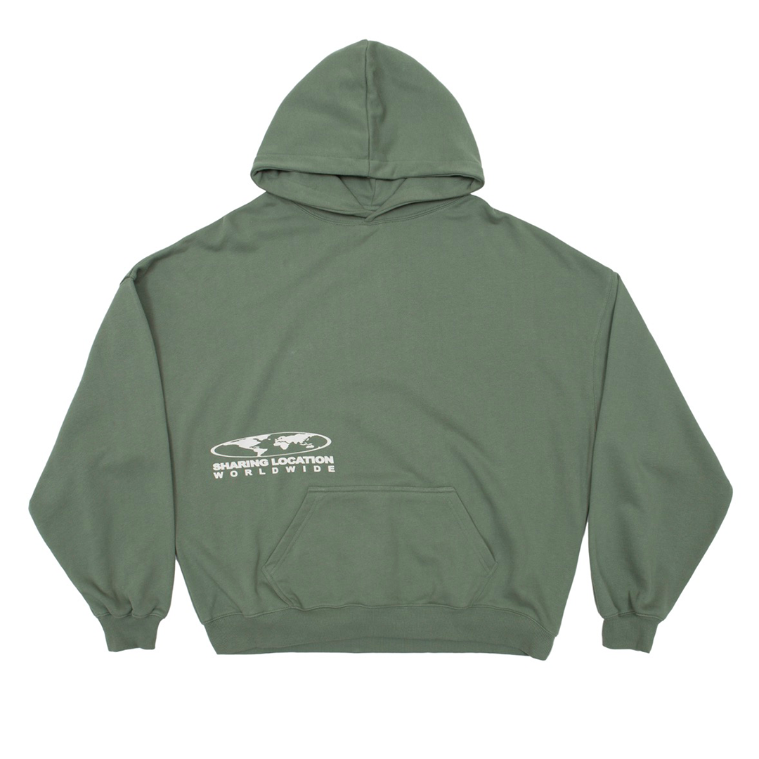SHARING LOCATION HOODIE OLIVE