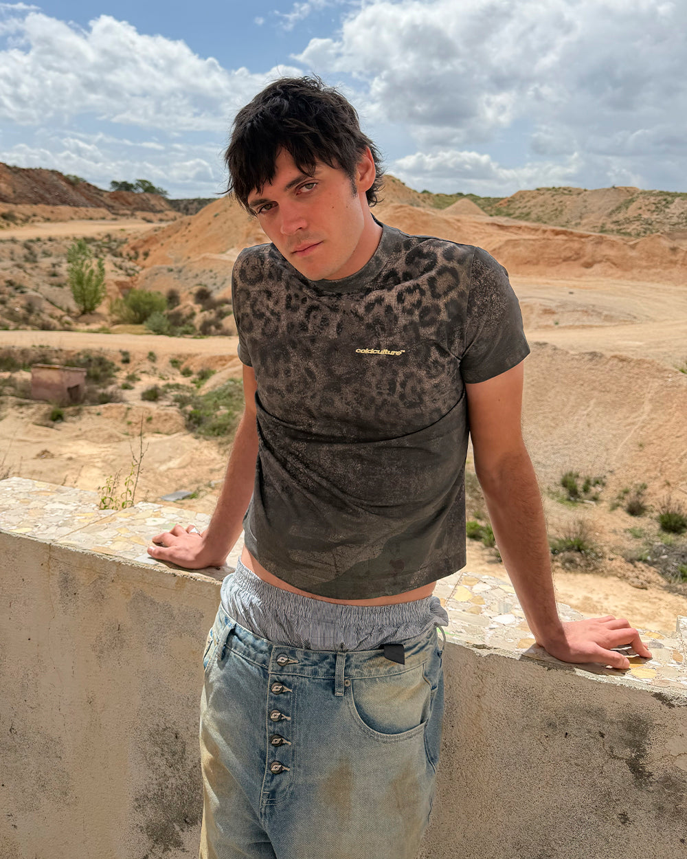 RICH FARMER TEE LEOPARD