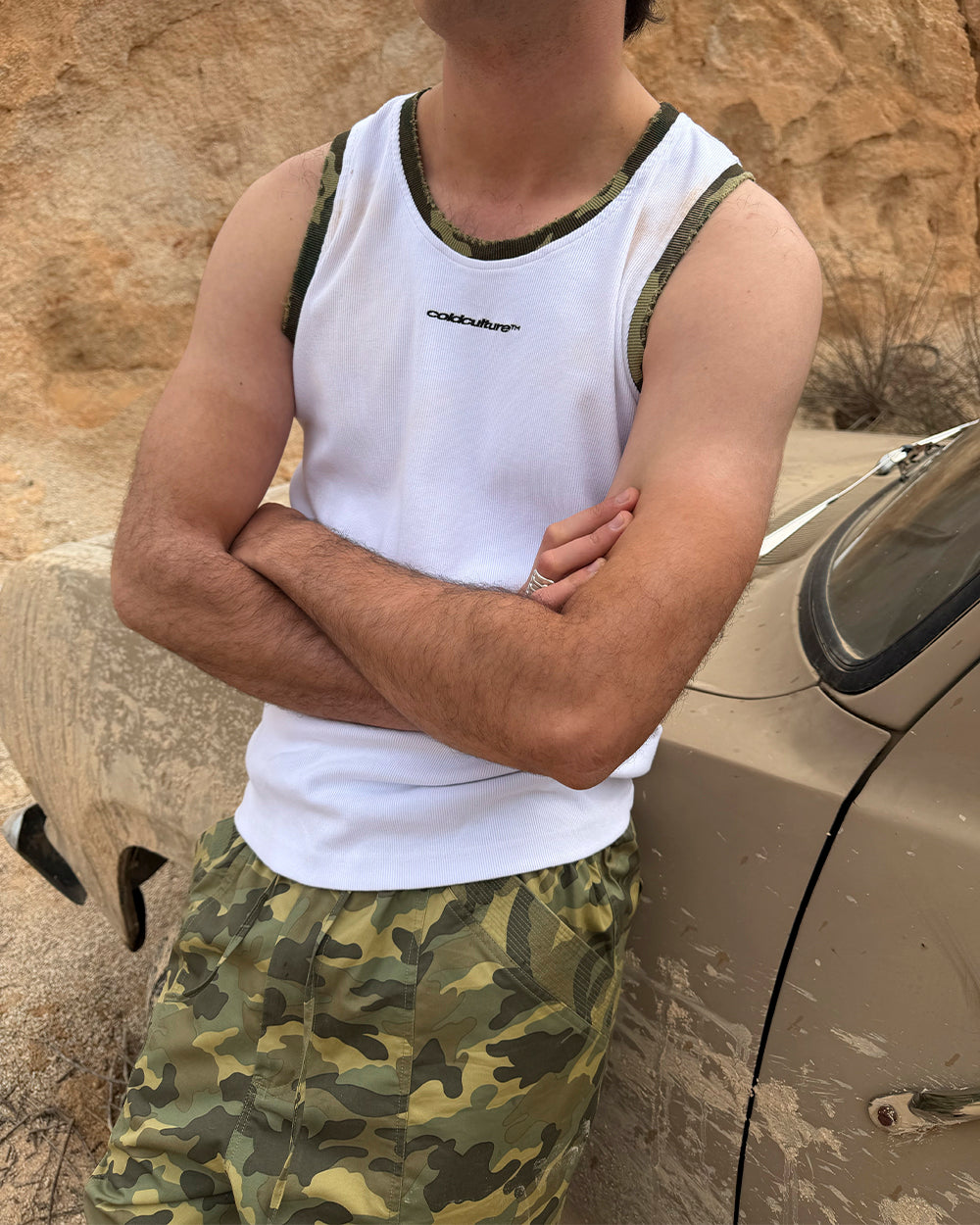 BLACK OPS TANK TOP WHITE
