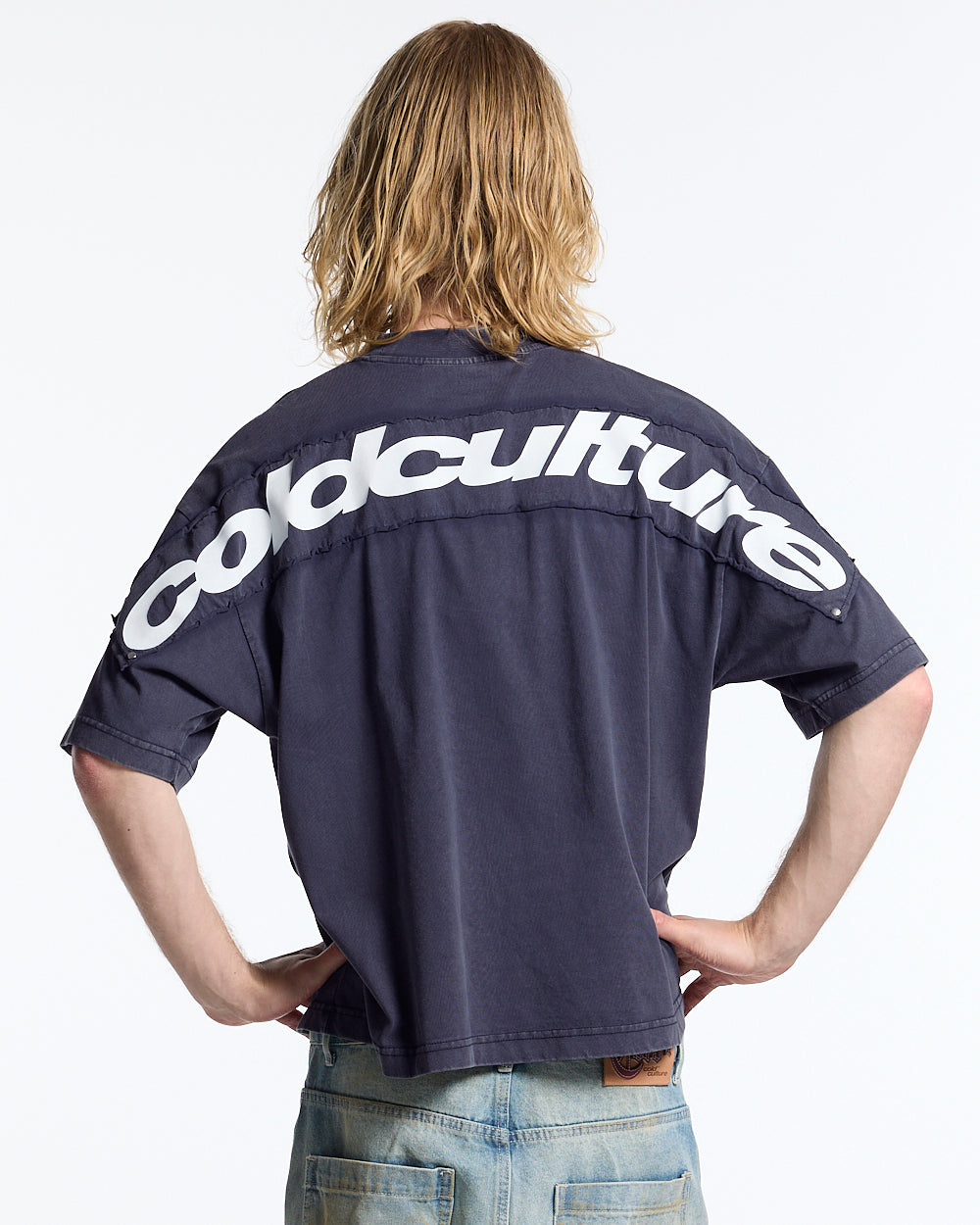 FULL ON WASHED TEE BLUE - Cold Culture #man