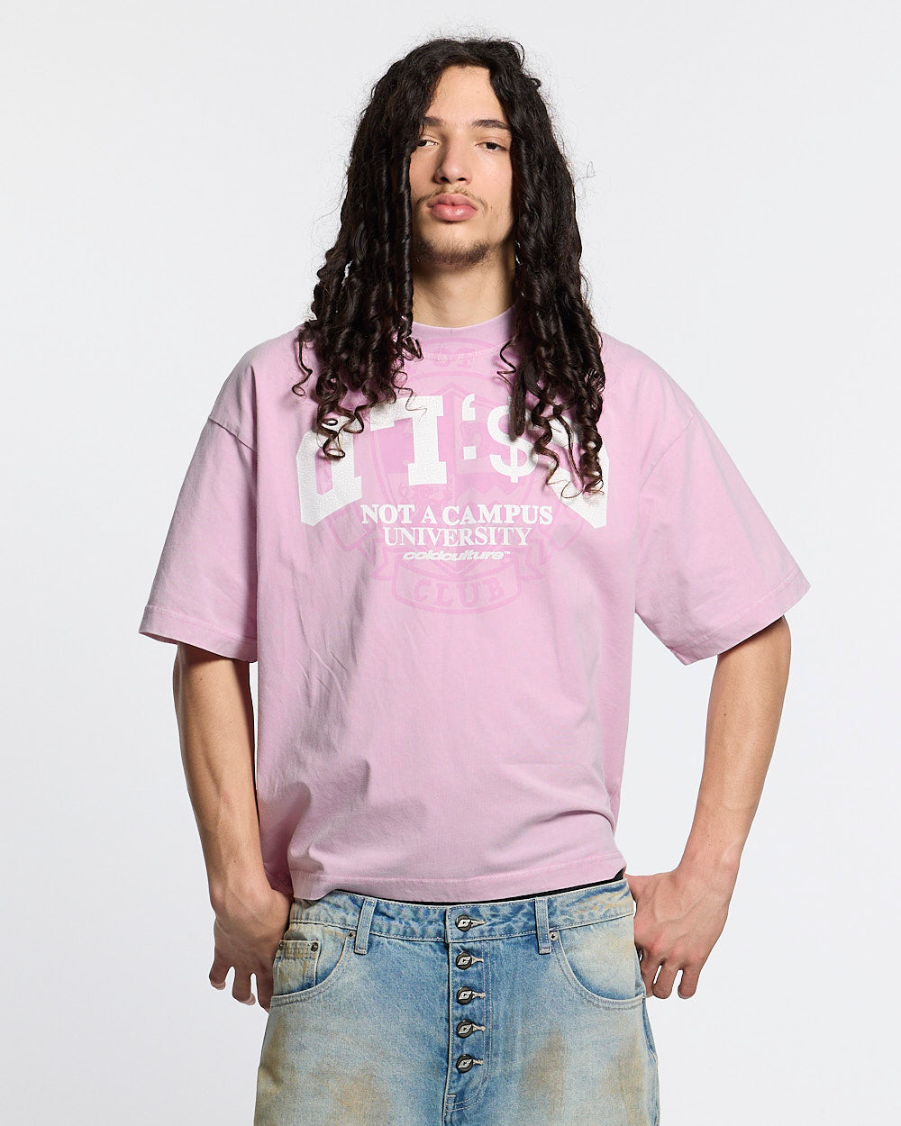 CAMPUS TEE PINK - Cold Culture #man
