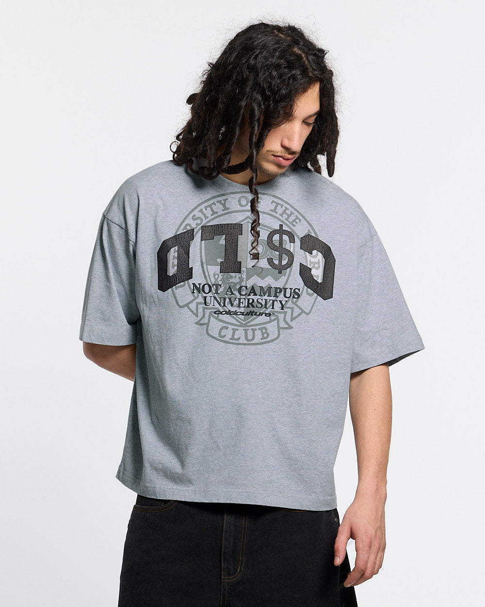 CAMPUS TEE HEATHER GREY - Cold Culture #man