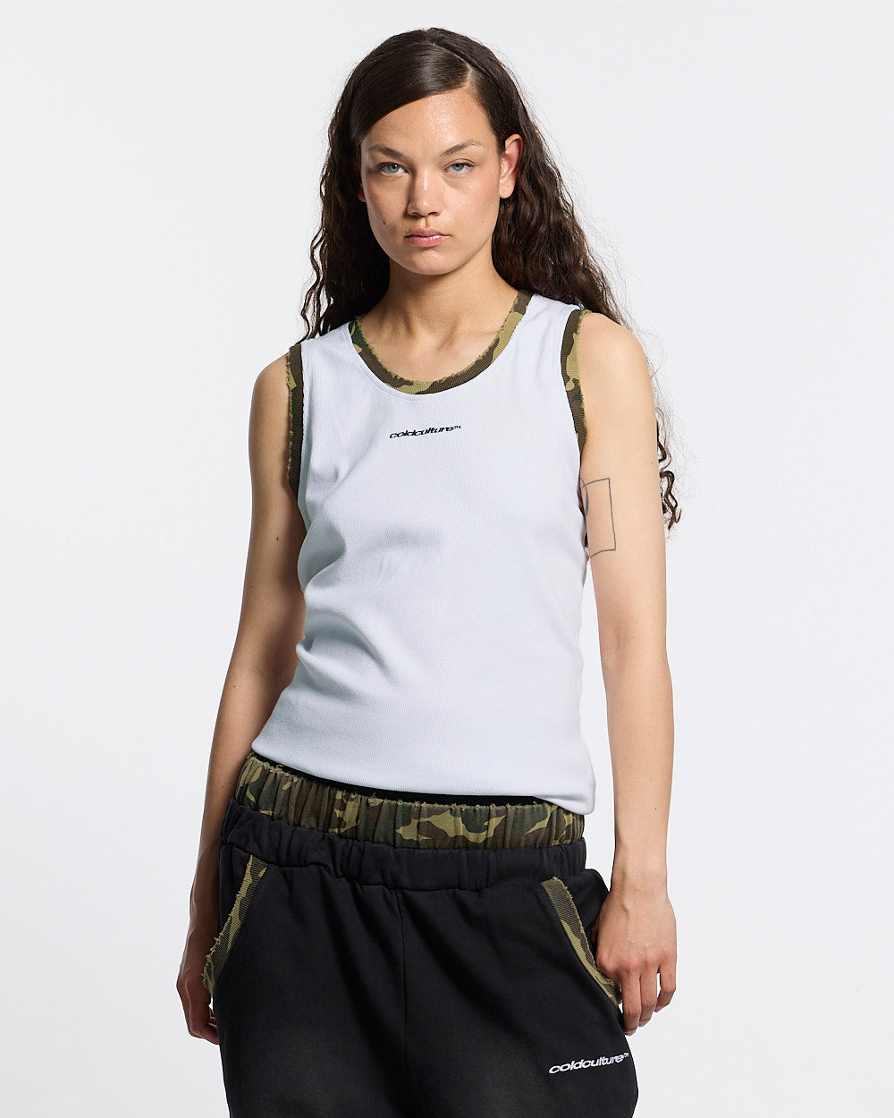 BLACK OPS TANK TOP WHITE - Cold Culture #woman