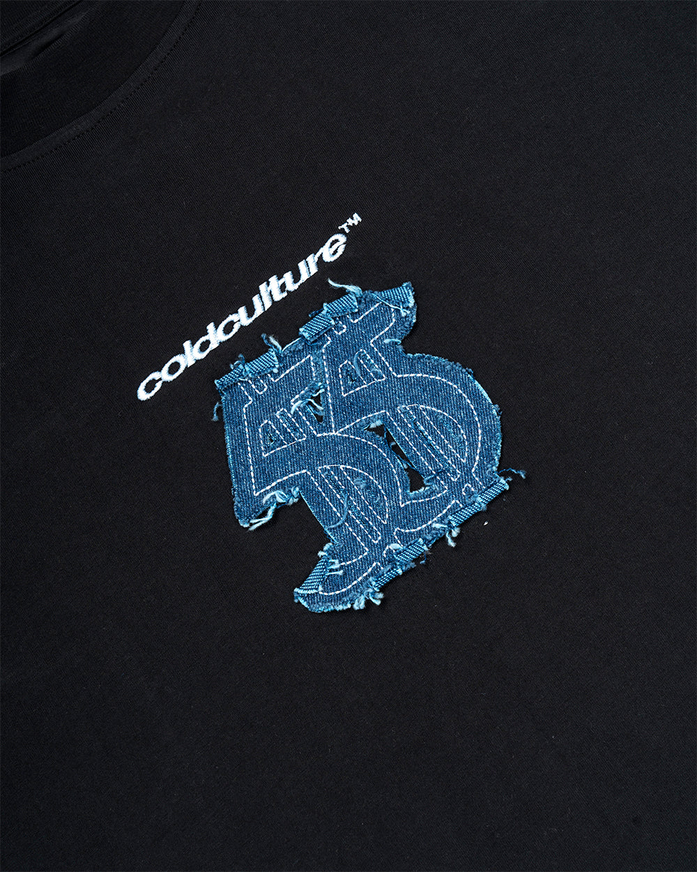 DISTRESSED DOLLAR TEE BLACK - Cold Culture 