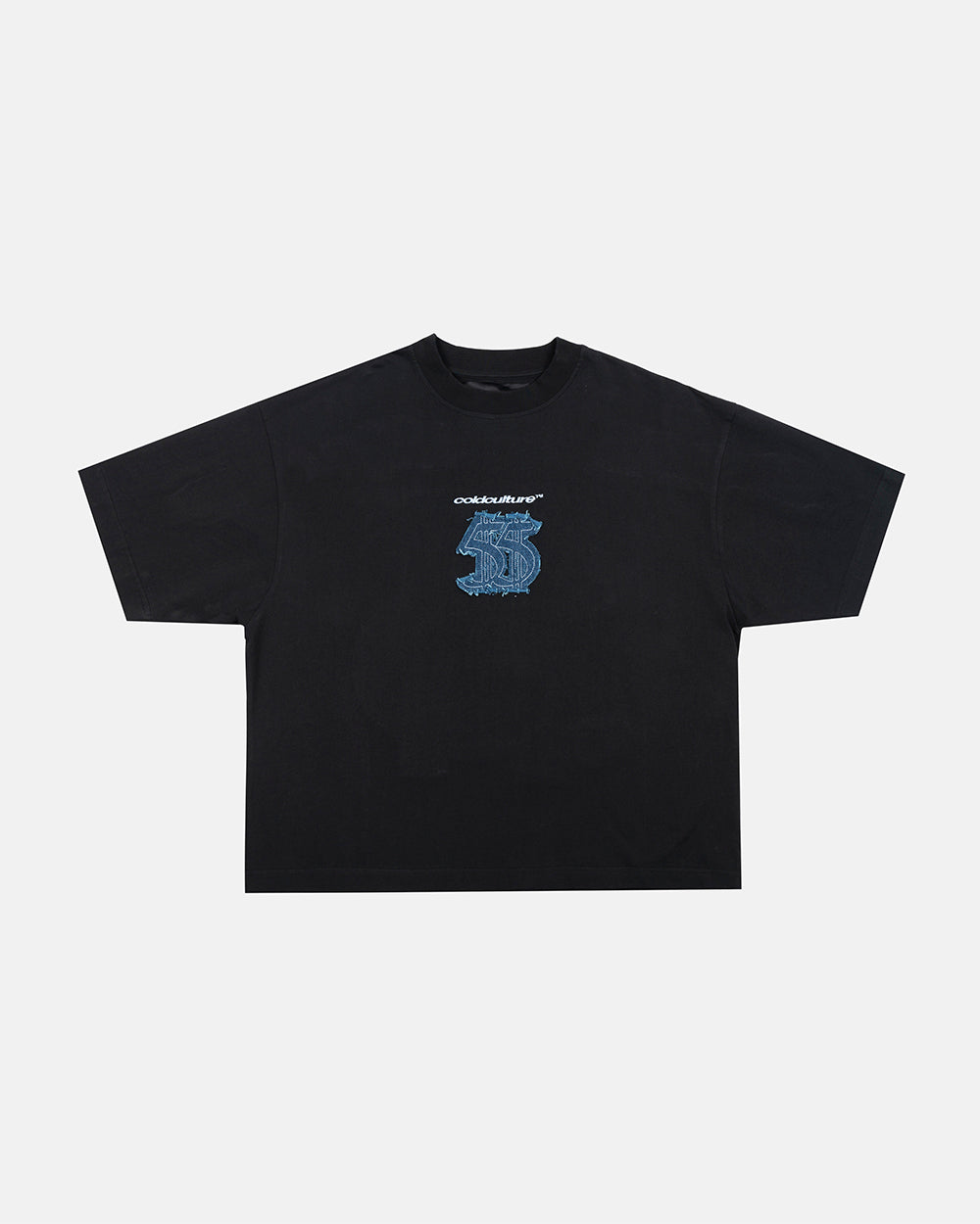 DISTRESSED DOLLAR TEE BLACK - Cold Culture 