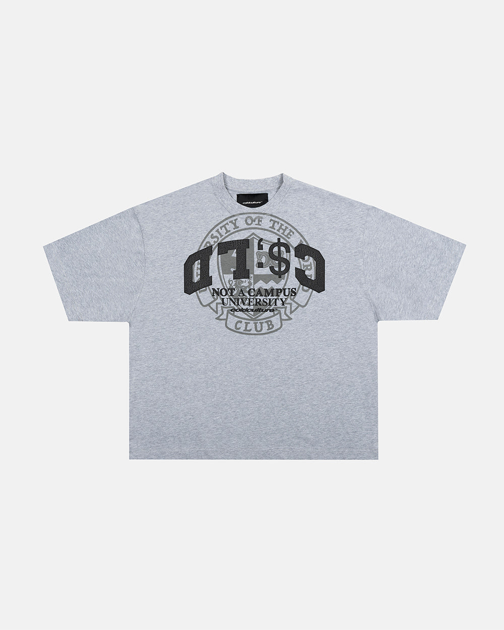 CAMPUS TEE HEATHER GREY - Cold Culture