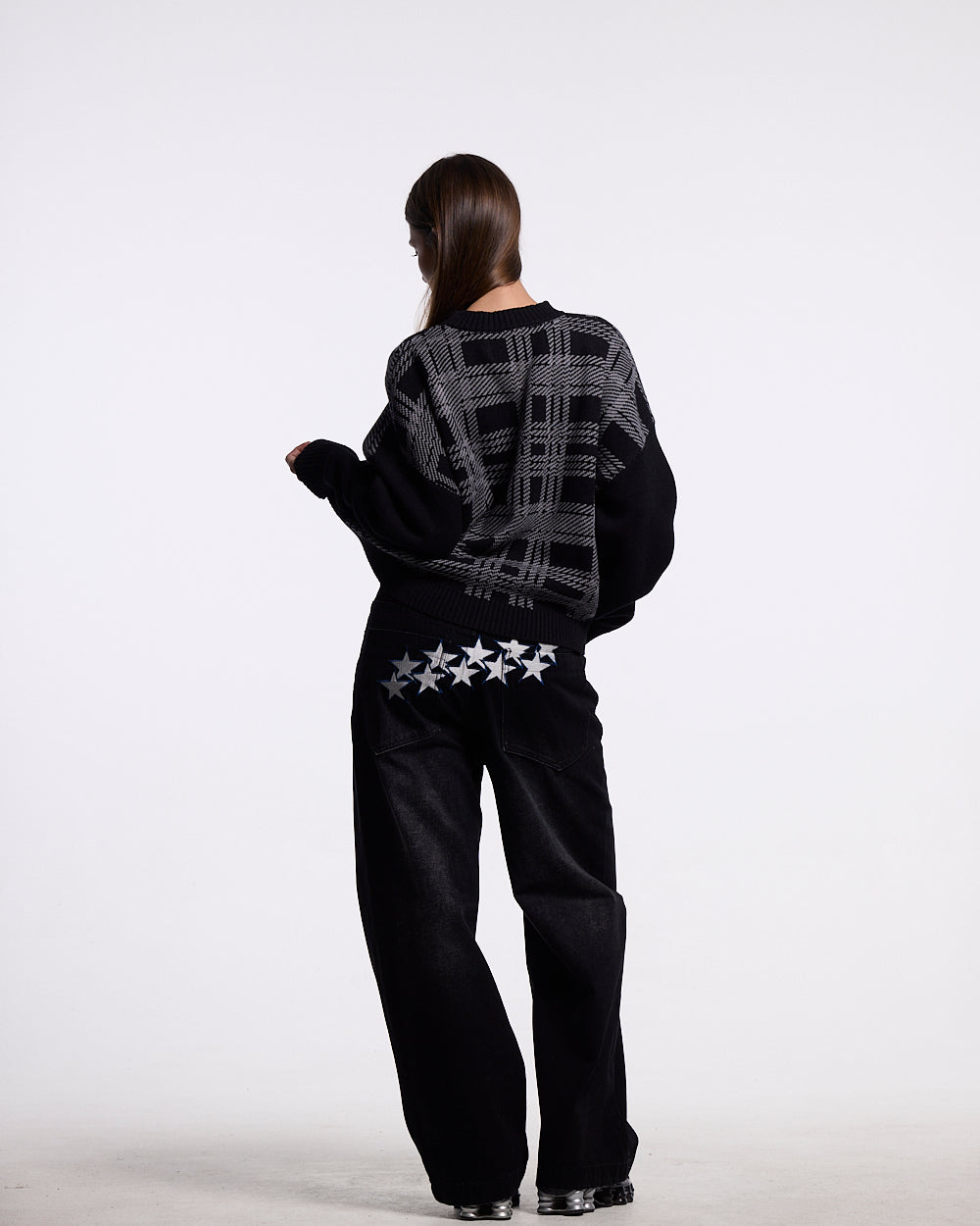 SHETLAND KNIT BLACK