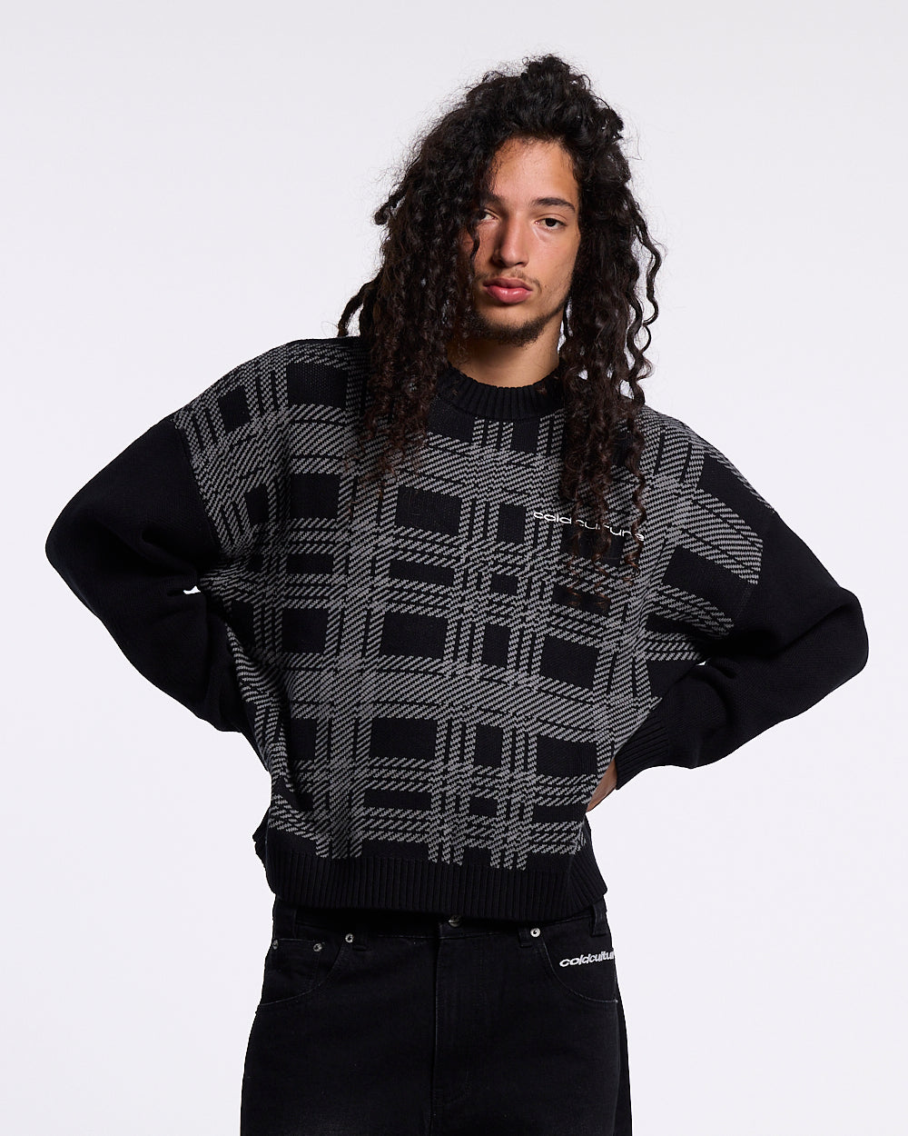 SHETLAND KNIT BLACK