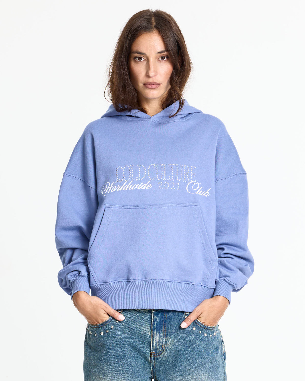 SHOT HOODIE BLUE - Cold Culture #woman