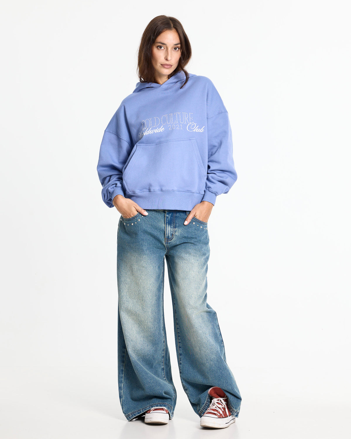 SHOT HOODIE BLUE - Cold Culture #woman
