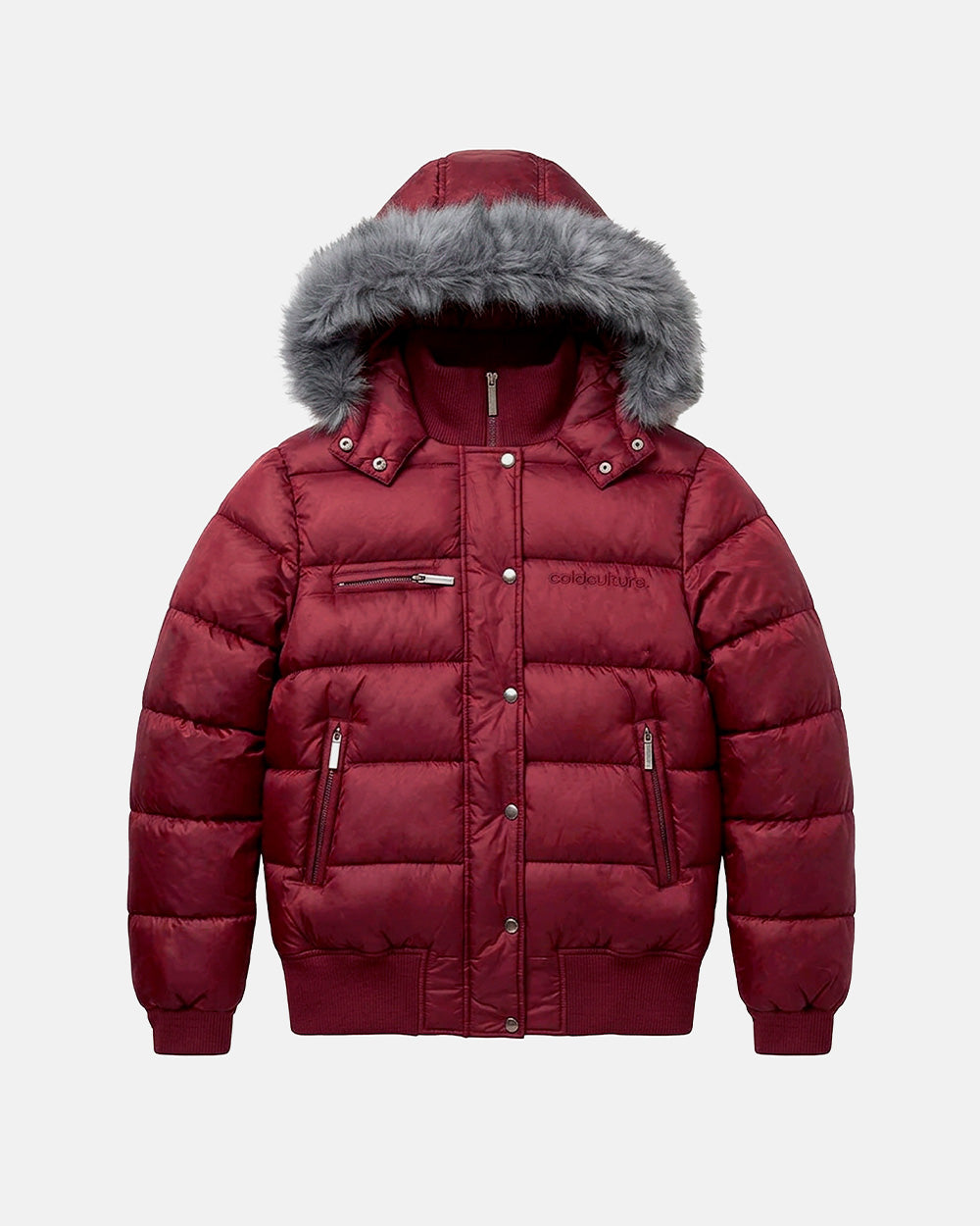 SLOPE PUFFER BURGUNDY - Cold Culture #packshot