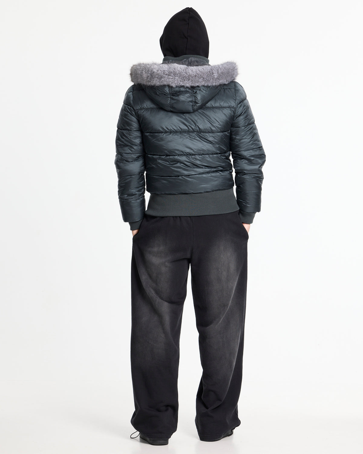 SLOPE PUFFER GREY - Cold Culture
