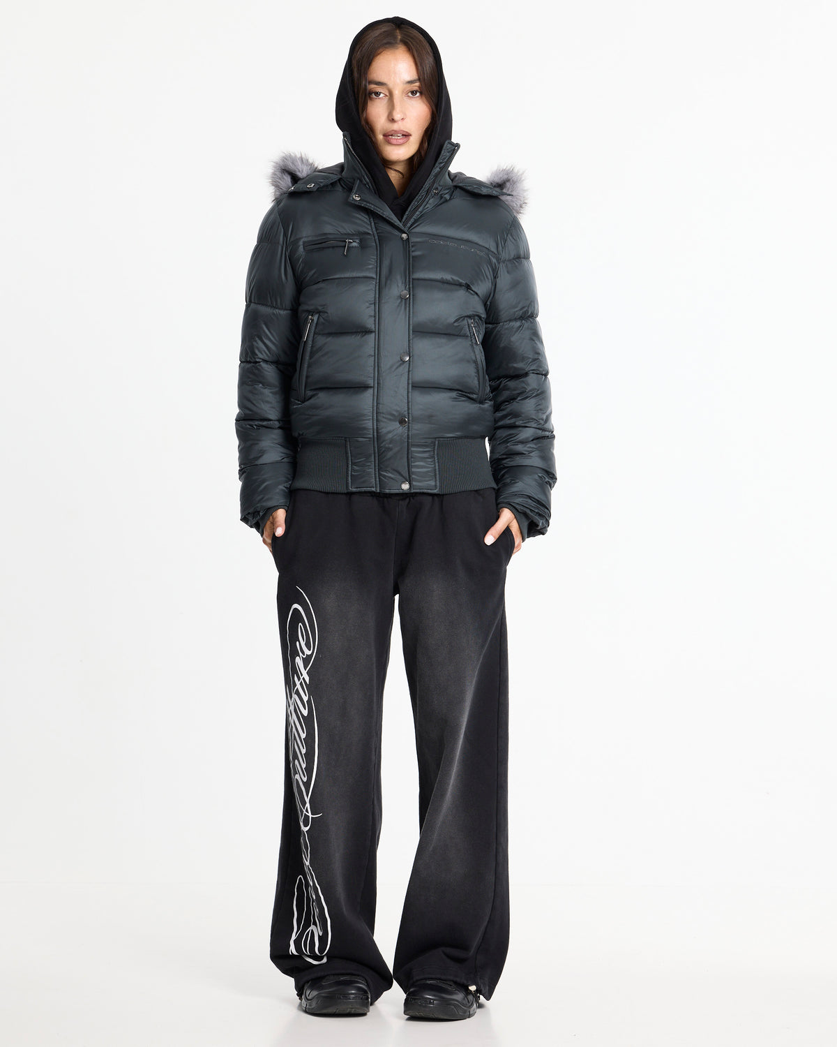 SLOPE PUFFER GREY - Cold Culture #woman