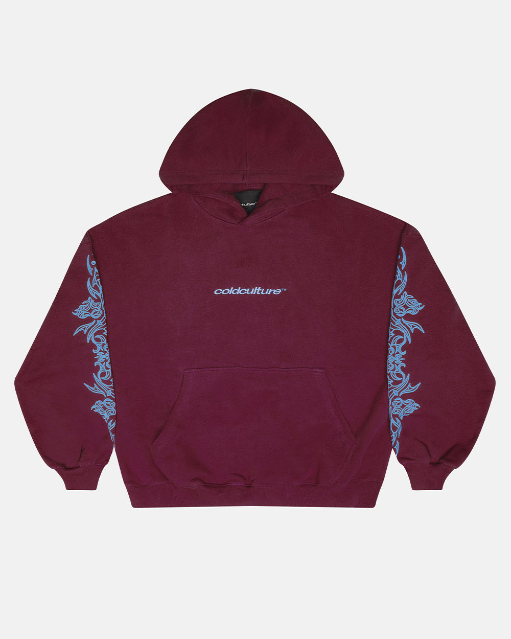TRIBAL HOODIE BURGUNDY