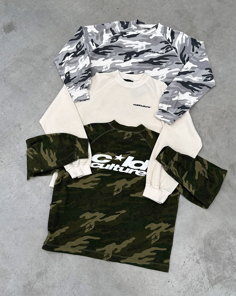 CAMO THERMAL LONGSLEEVE TEE GREY