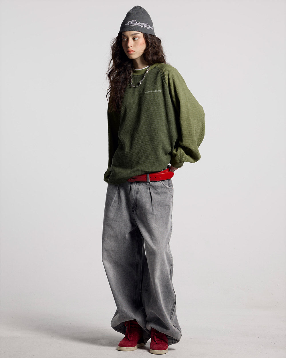 RANGLAN BICOLOR THERMAL LONGSLEEVE GREEN