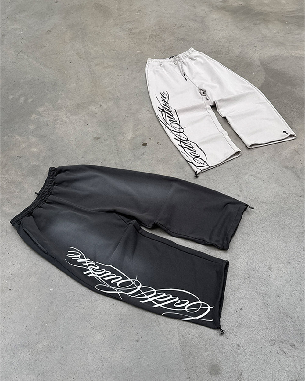 SCRIPT SWEATPANTS ANTRACITE GREY