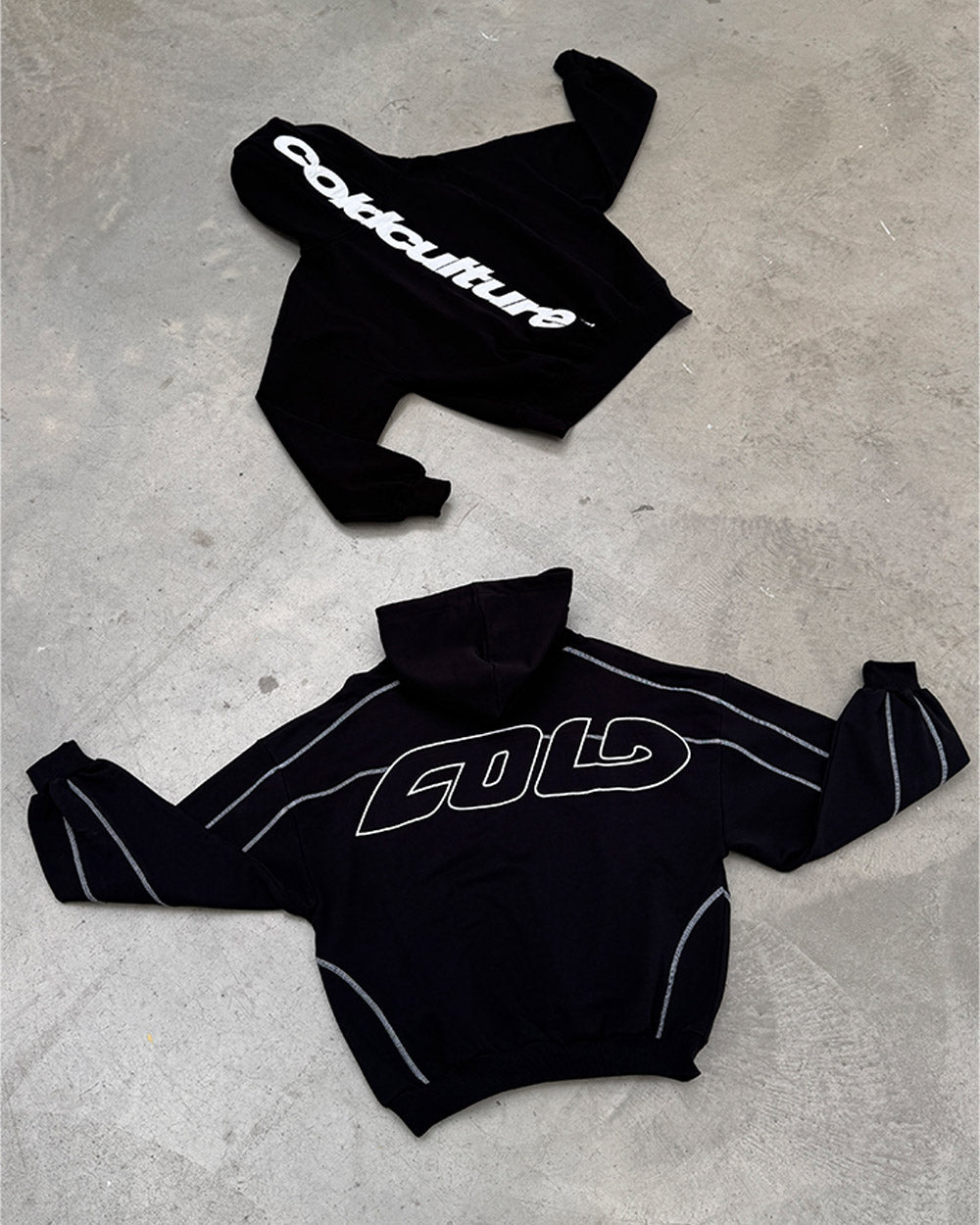 VERTICAL HOODIE BLACK