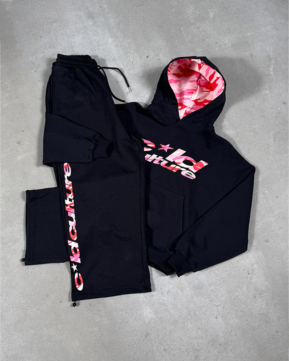 WILD CAMO HOODIE BLACK