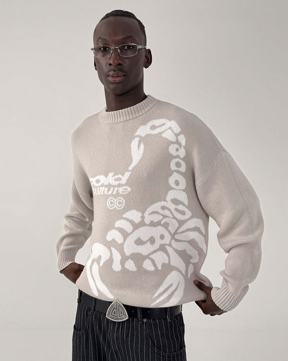 POISON KNIT COOL GREY