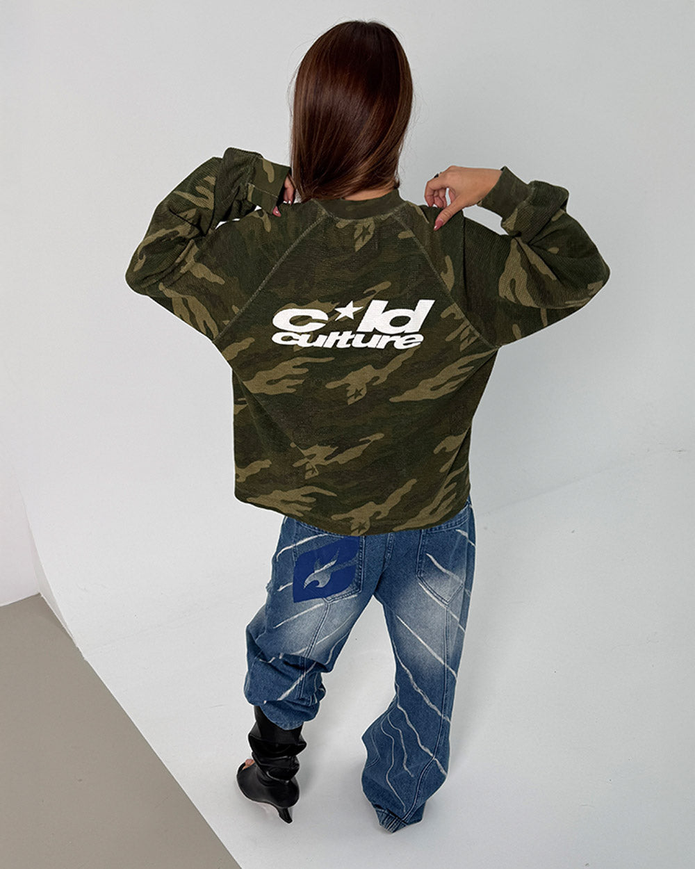 CAMO THERMAL LONGSLEEVE TEE GREEN