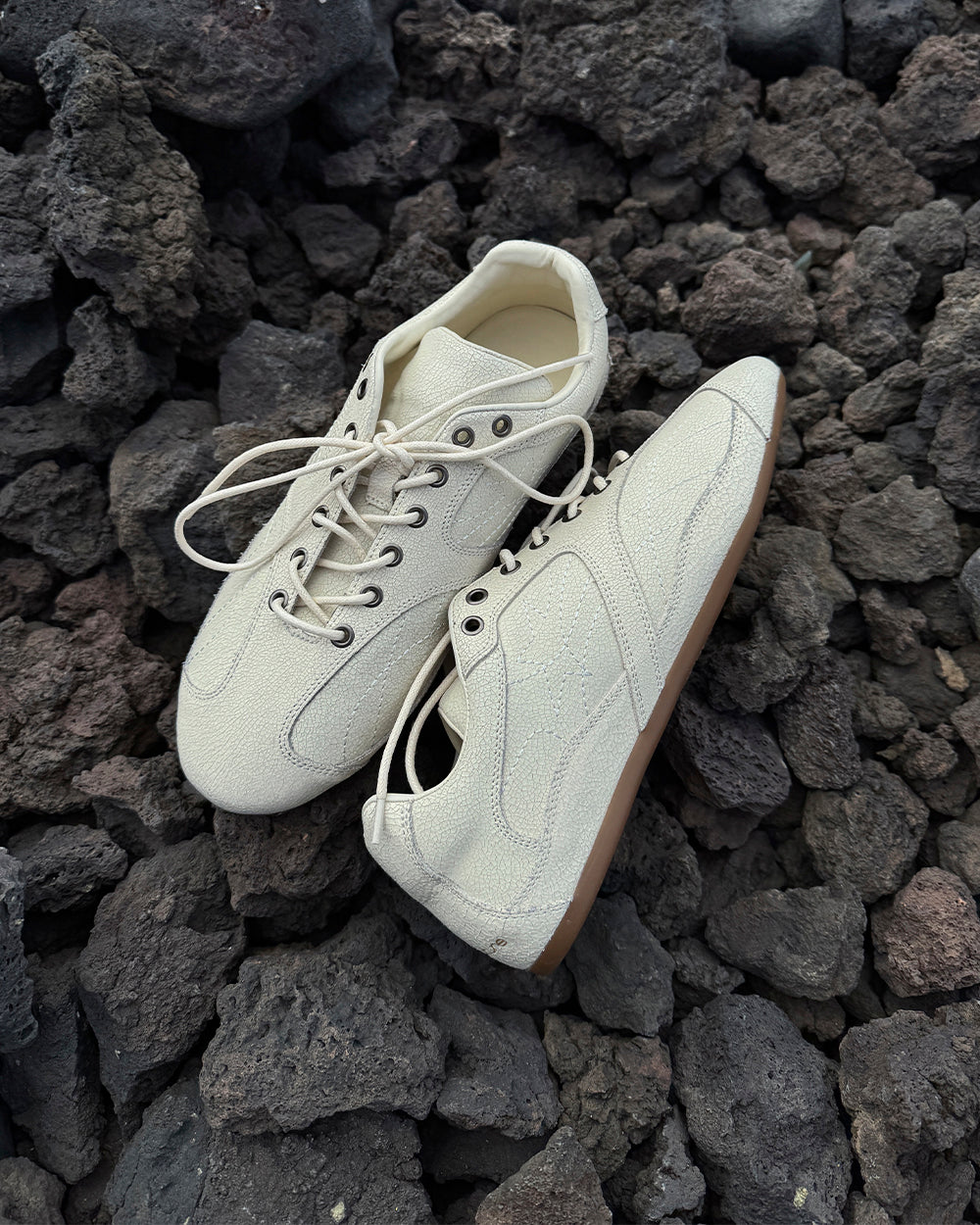 SILENT CODE SNEAKERS SUEDE WHITE