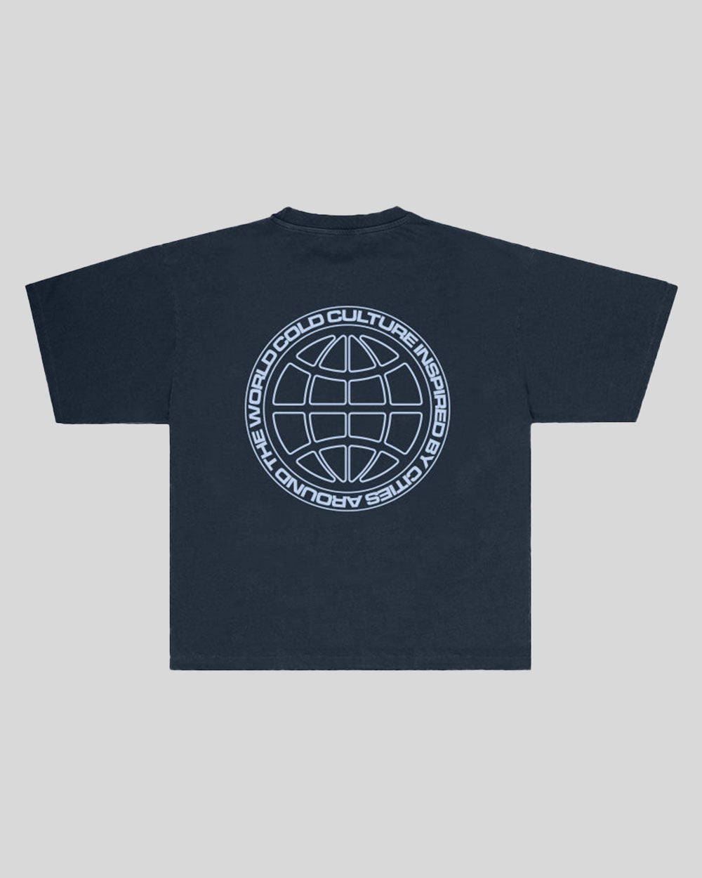 GLOBE TEE BLUE SHADOW