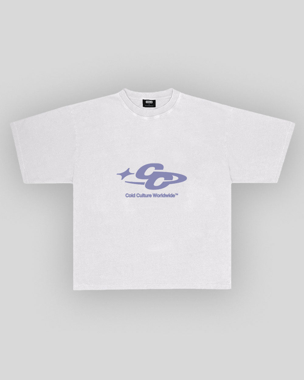 CC LOGO STAR TEE LILAC WHITE