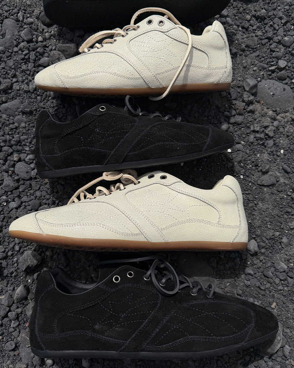 SILENT CODE SNEAKERS SUEDE WHITE