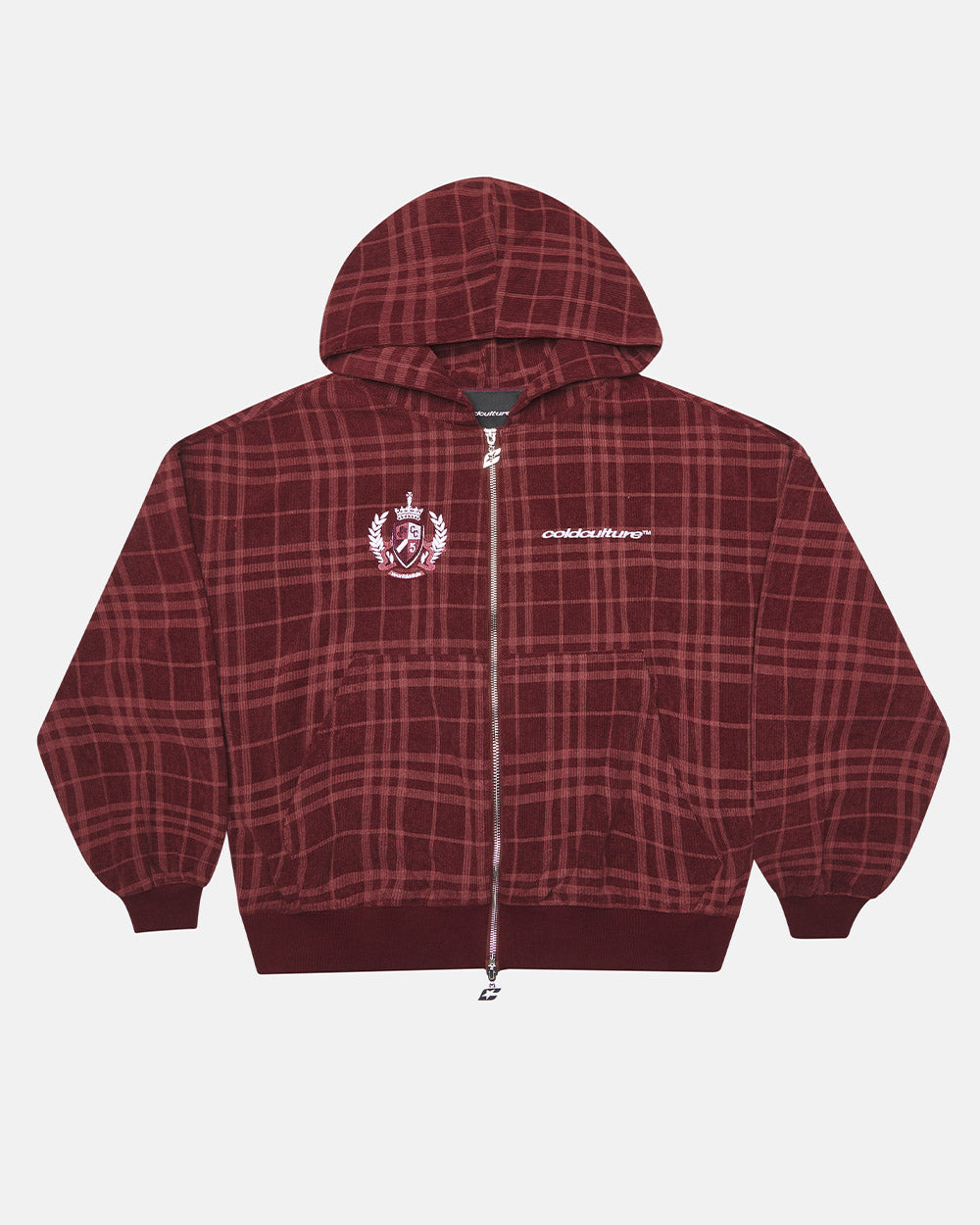 POSH ZIP HOODIE BURGUNDY