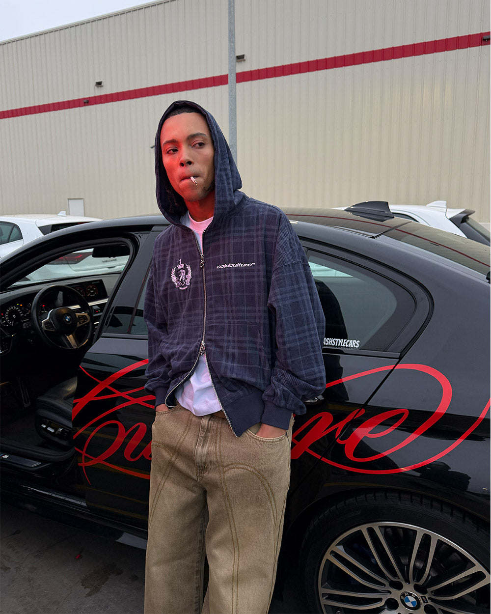 POSH ZIP HOODIE NAVY