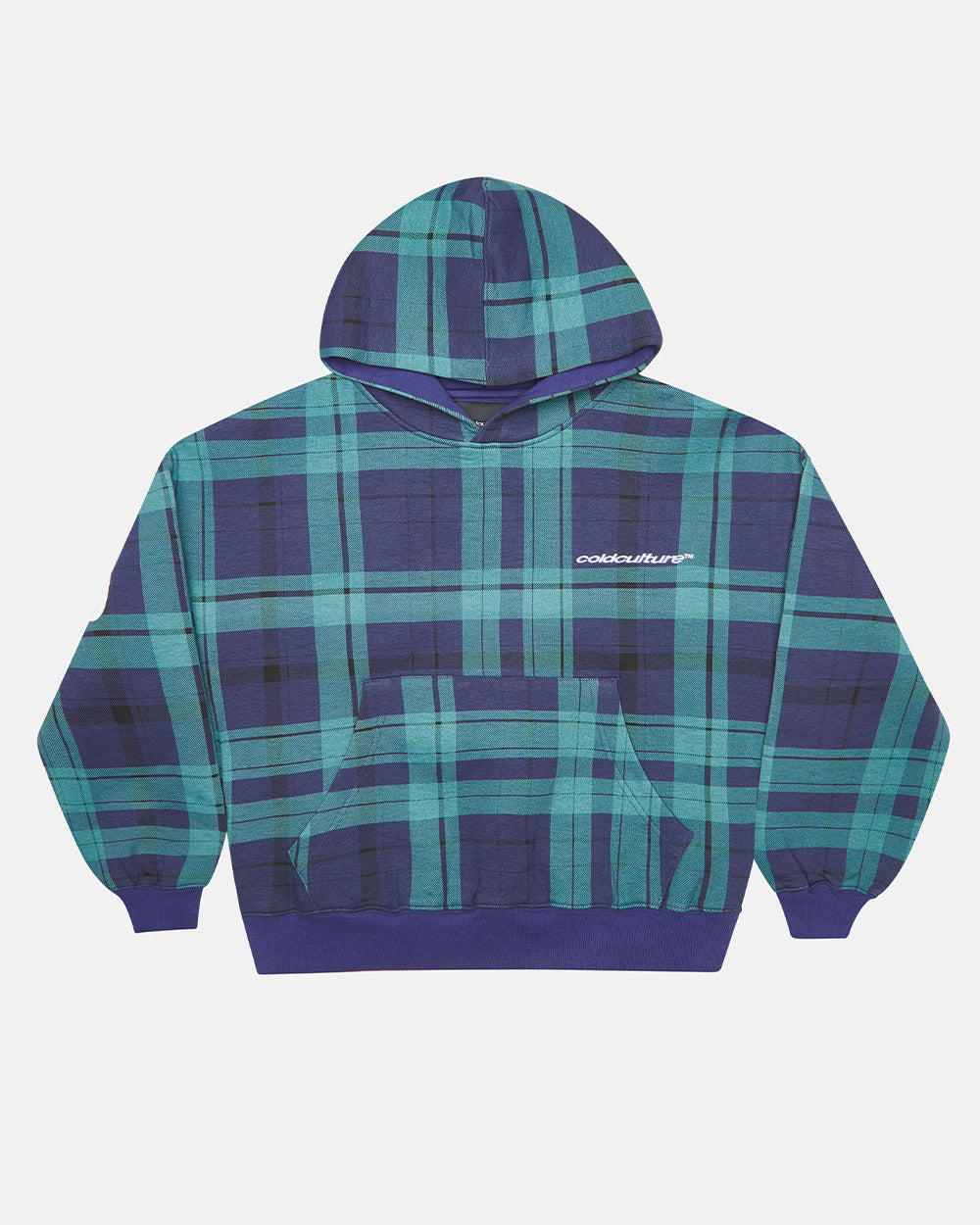 TWO FACES HOODIE NAVY & GREEN