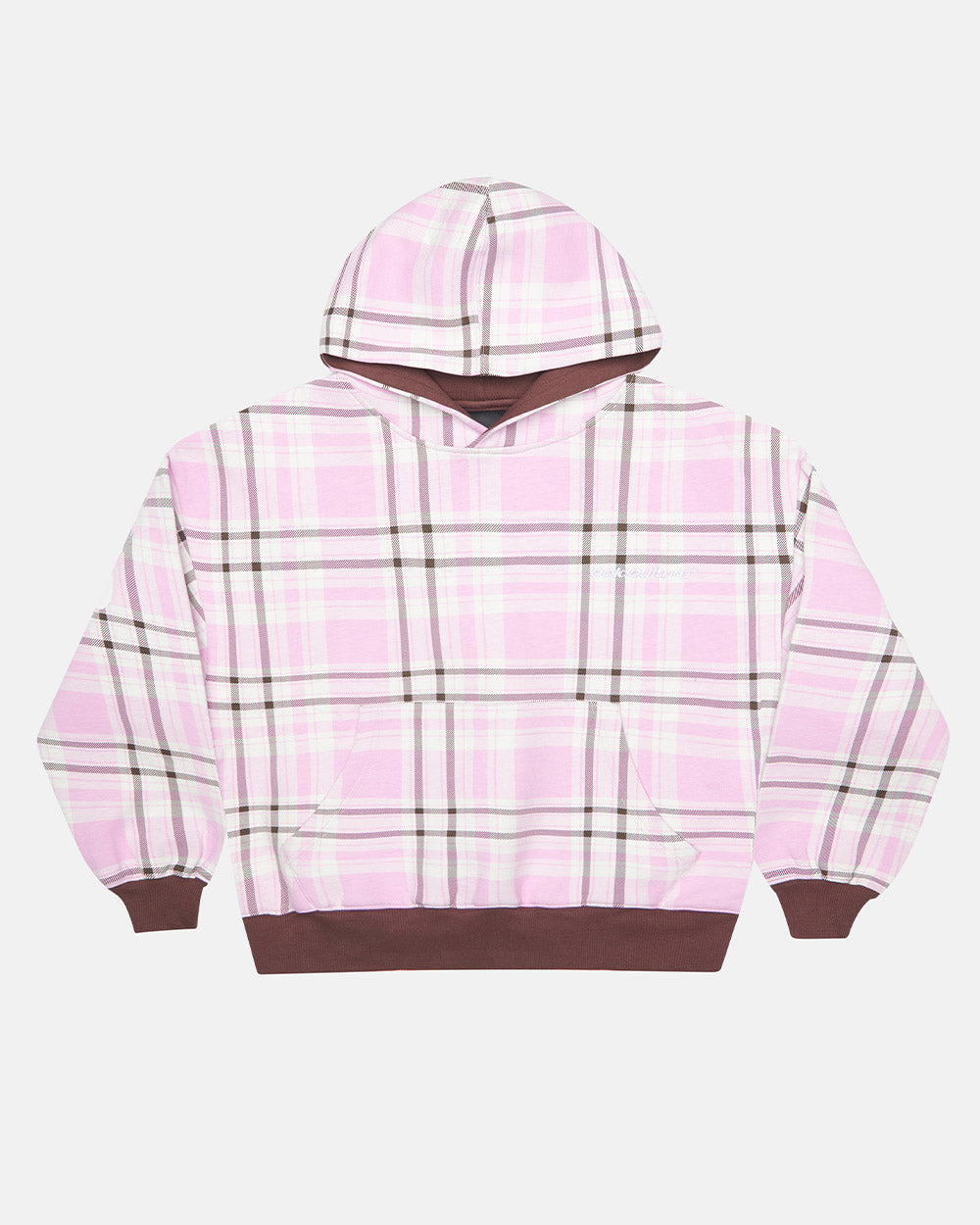 TWO FACES HOODIE BROWN & PINK