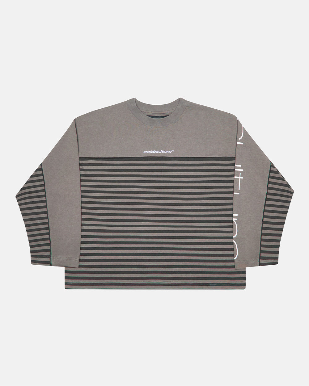 DOUBLE SIDED LONGSLEEVE DARK GREY