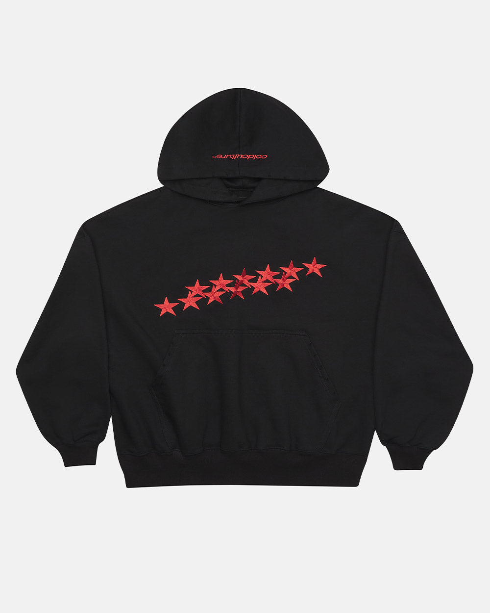 STARS HOODIE BLACK & RED
