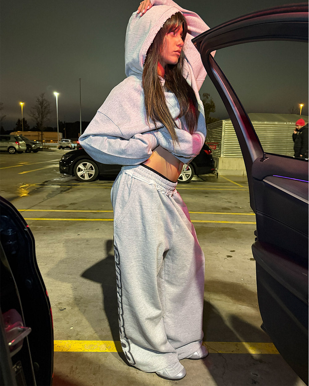 DAILY SET ZIP UP GREY MELANGE