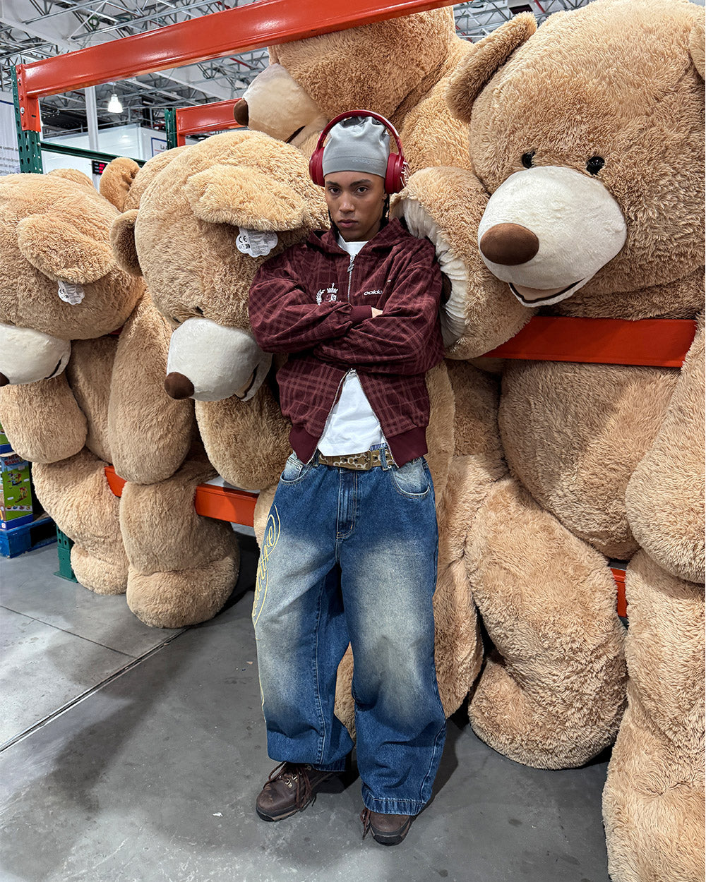 POSH ZIP HOODIE BURGUNDY