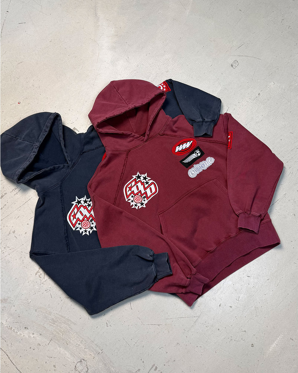 WALKER HOODIE BURGUNDY