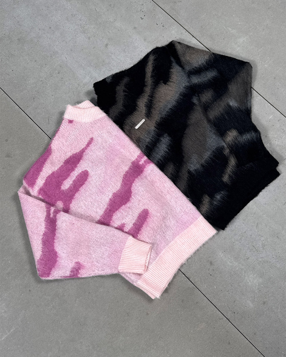 CAMO KNITWEAR DARK BROWN
